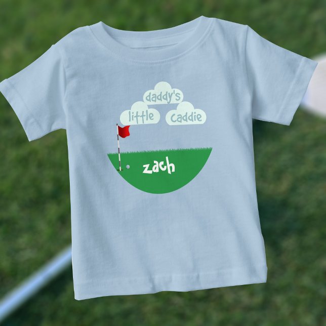 Niedlich Daddy's Little Caddie Junior Golfer Baby T-shirt (Von Creator hochgeladen)