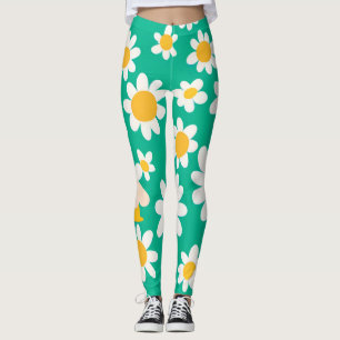 Niedlich Daisy Blume Botanische Musterschule mädch Leggings