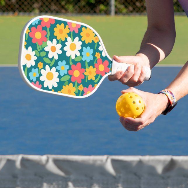 Niedlich Daisy Blume Botanische Musterschule mädch Pickleball Schläger (InSitu)