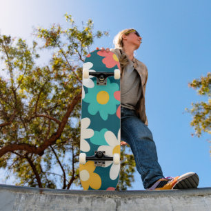 Niedlich Daisy Blume Botanische Musterschule mädch Skateboard