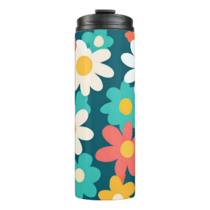 Niedlich Daisy Blume Botanische Musterschule mädch Thermosbecher
