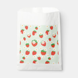 Niedlich Daisy Blume Erdbeere Weihnachts Muster Geschenktütchen