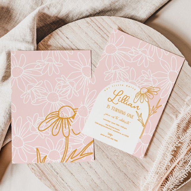 Niedlich Daisy Geburtstagsparty Einladung (Von Creator hochgeladen)