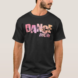 Niedlich Dance Mama Gefärbte Krawatte Tänzer Mama T-Shirt