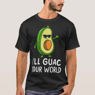 Niedlich Dancing Avocado Vegan Food Graphic Guac S T-Shirt