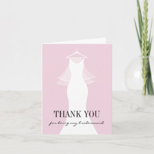 Niedlich Danke, dass du meine Bridesmädchenkarten Dankeskarte