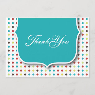 Niedlich danke flache Karte