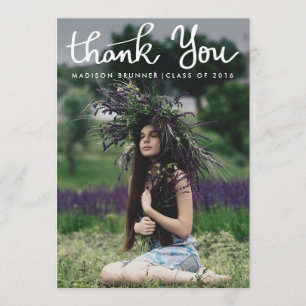 Niedlich danke Typografie-Skript-Absolvent-Foto
