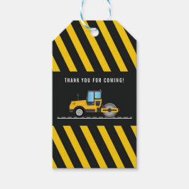 Niedlich Dankeschön gibt Tags Construction Kids Pa Geschenkanhänger