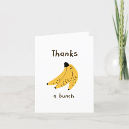Niedlich Dankeschön Karte mit Bananen