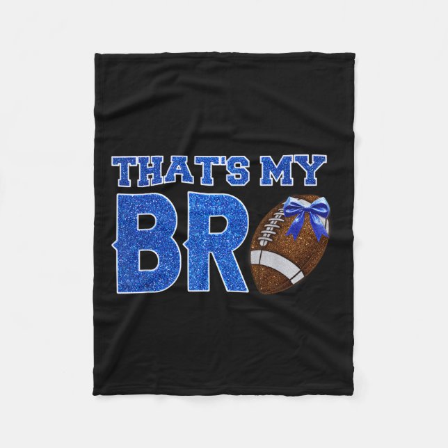 Niedlich, das ist mein Bro Fußball jubeln Schweste Fleecedecke (Vorderseite)