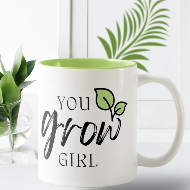 Niedlich, dass du Girl Funny Pflanze Liebhaber Mug Zweifarbige Tasse (Von Creator hochgeladen)