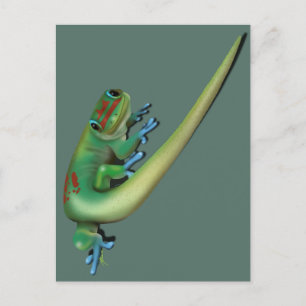 Niedlich Day Gecko ( die Sie reden mit mir? Zurück Postkarte