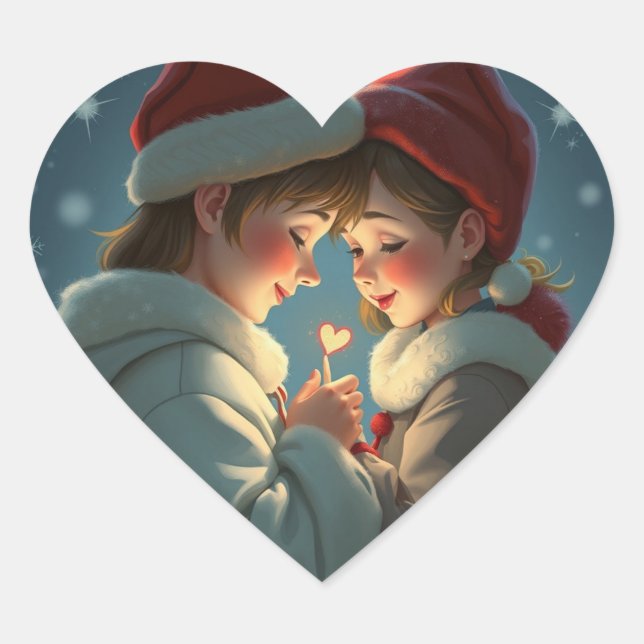 Niedlich Deadly in Liebe Aufkleber (Vorderseite)