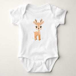 Niedlich Deer Baby Jersey Bodysuit Baby Strampler