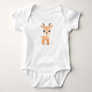 Niedlich Deer Baby Jersey Bodysuit Strampler