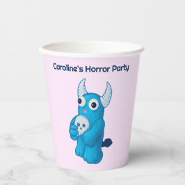 Niedlich Demon Skull - Quirky Horror Halloween-Par Pappbecher