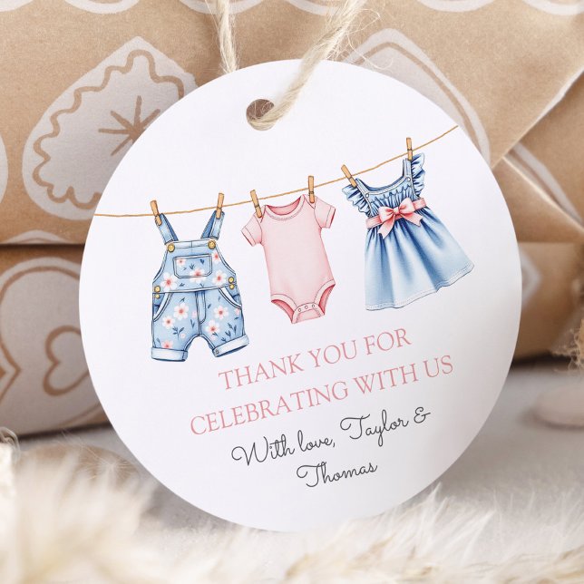 Niedlich Denim Blue Jean Girl Vielen Dank Geschenkanhänger (Von Creator hochgeladen)