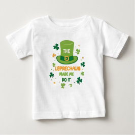 Niedlich Der Leprechaun ließ mich den St. Patrick' Baby T-shirt