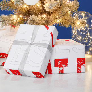 Niedlich dieses Mädchen Liebe ihr großer Dan Hund  Geschenkpapier