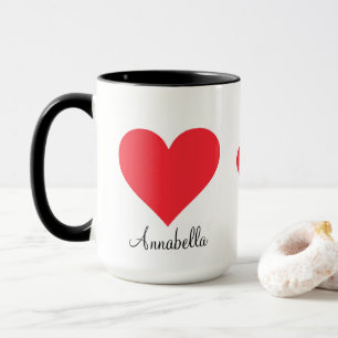 Niedlich Dieses Skript Liebe Sie Big Red Heart Cof Tasse