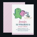 Niedlich Dino Garening Kids Dinosaurier Geburtstag Einladung<br><div class="desc">Niedliches Design für Kinder,  Jungen oder Mädchen,  die Dinosaurier,  Dino-Cartoon,  T-Rex und andere Dinosaurier-Arten Liebe. Ideal für Jurassic Thema Geburtstagsparty. Sie können die Formulierung an andere Gelegenheiten anpassen.</div>