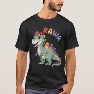 Niedlich Dino Rawr Dinosaur Roaring Funny Kid Dino T-Shirt