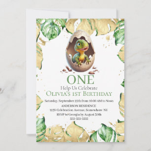 Niedlich Dino T Rex Einladung