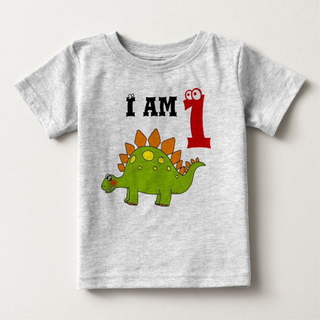Niedlich Dinosaur 1. Geburtstag Baby T-shirt (Vorderseite)