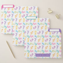 Niedlich Dinosaur Alphabet Muster Kids Individuell