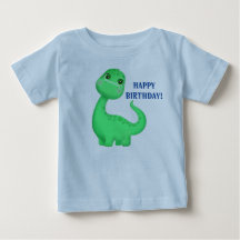 Niedlich Dinosaur Baby Fine Jersey Text Change T -