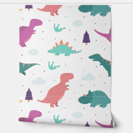 Niedlich Dinosaur Baby Girl Kinderzimmer Peel & St Tapete