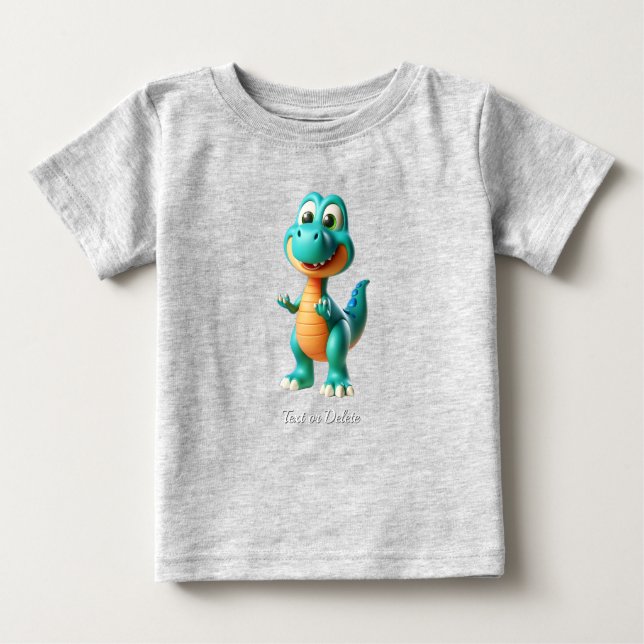 Niedlich Dinosaur Baby T - Shirt (Vorderseite)