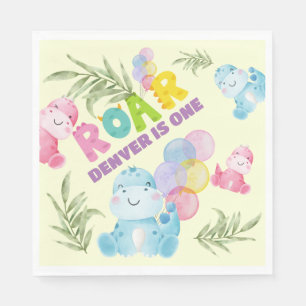 Niedlich Dinosaur Geburtstagsparty Kinder Dino Boy Serviette