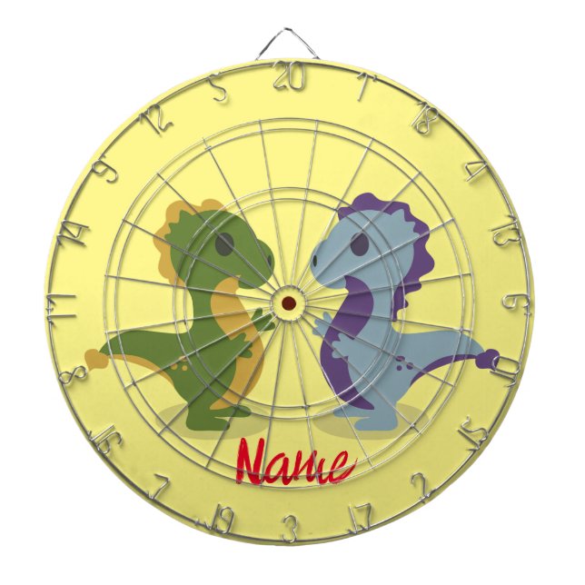 Niedlich Dinosaur Pair Thunder_Cove Dartscheibe (vorne)