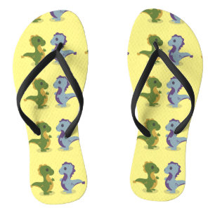 Niedlich Dinosaur Pair Thunder_Cove Flip Flops