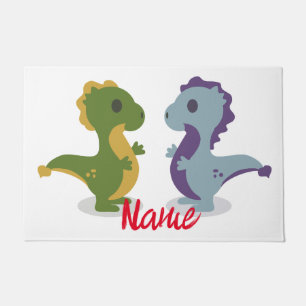 Niedlich Dinosaur Pair Thunder_Cove Fußmatte