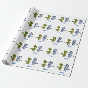 Niedlich Dinosaur Pair Thunder_Cove Geschenkpapier