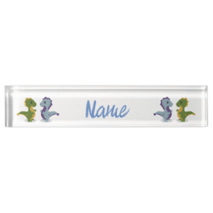 Niedlich Dinosaur Pair Thunder_Cove Namensplakette