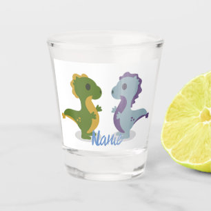 Niedlich Dinosaur Pair Thunder_Cove Schnapsglas