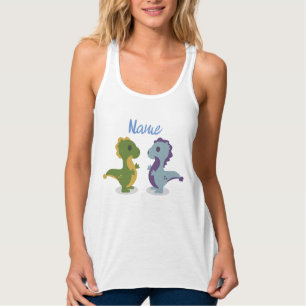 Niedlich Dinosaur Pair Thunder_Cove Tank Top