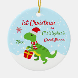 Niedlich Dinosaur T-Rex Great Nanna Keramik Ornament