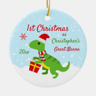 Niedlich Dinosaur T-Rex Great Nanna Keramik Ornament