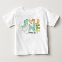 Niedlich Dinosaur Wild One 1. Geburtstag Baby T -