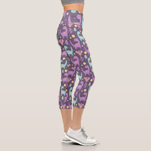 Niedlich Dinosaurier Capri Leggings