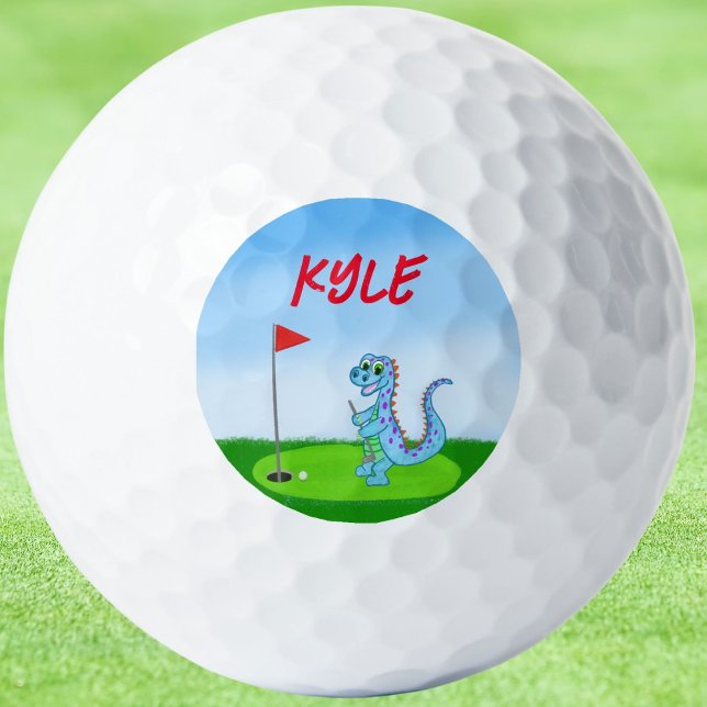 Niedlich Dinosaurier Golf Personalisiert Golfball (Von Creator hochgeladen)