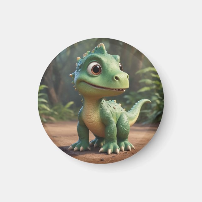 Niedlich Dinosaurier Magnet (Vorne)