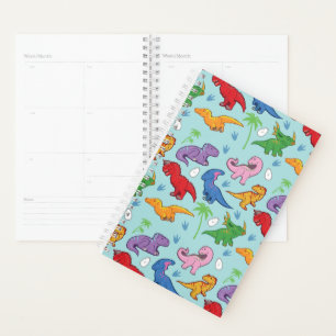 Niedlich Dinosaurier Muster Planer