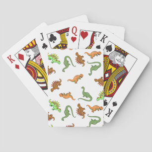 Niedlich Dinosaurier Muster Spielkarten