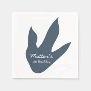 Niedlich Dinosaurier Personalisiert Geburtstag Nap Serviette